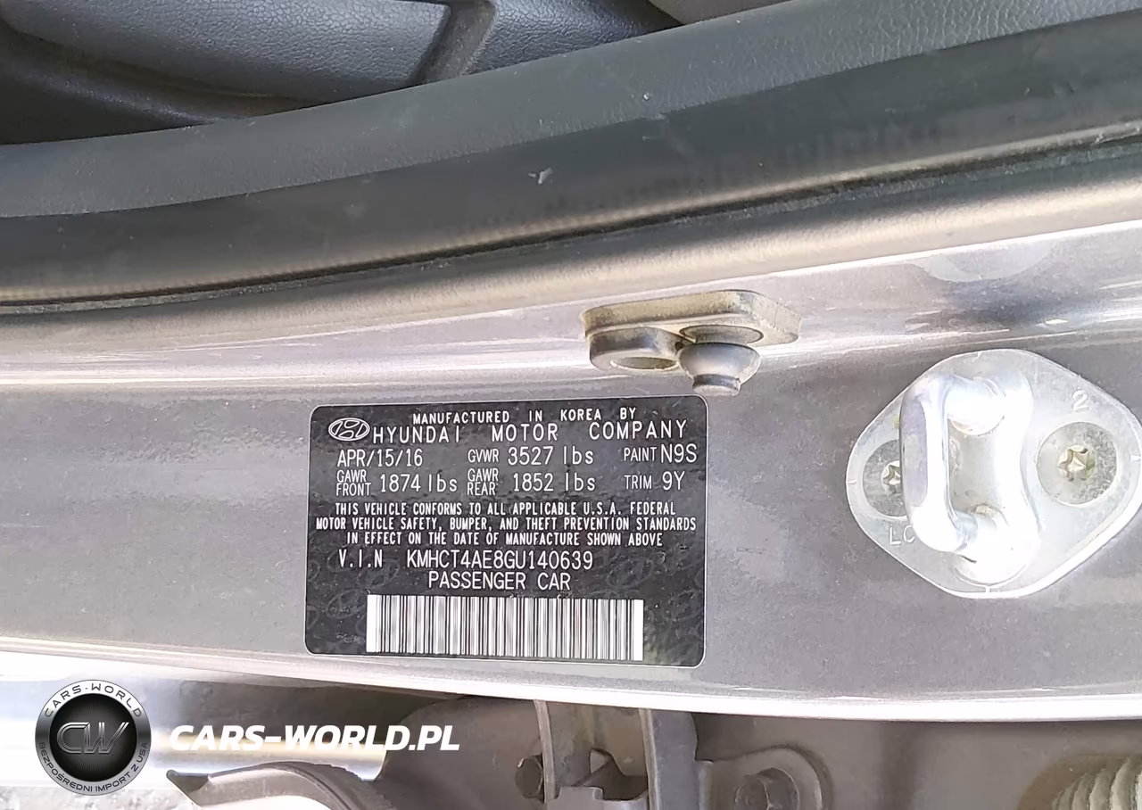 2016 Hyundai Accent Se VIN:KMHCT4AE8GU140639 - 9