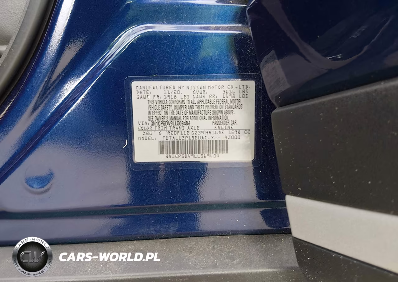 2020 Nissan Kicks Sr Xtronic Cvt VIN:3N1CP5DV9LL569404 - 9