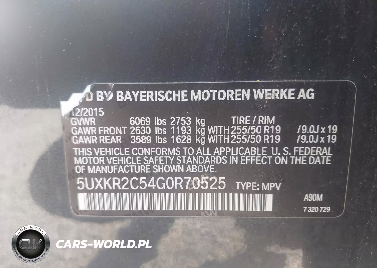 2016 BMW X5 Sdrive35I VIN:5UXKR2C54G0R70525 - 9