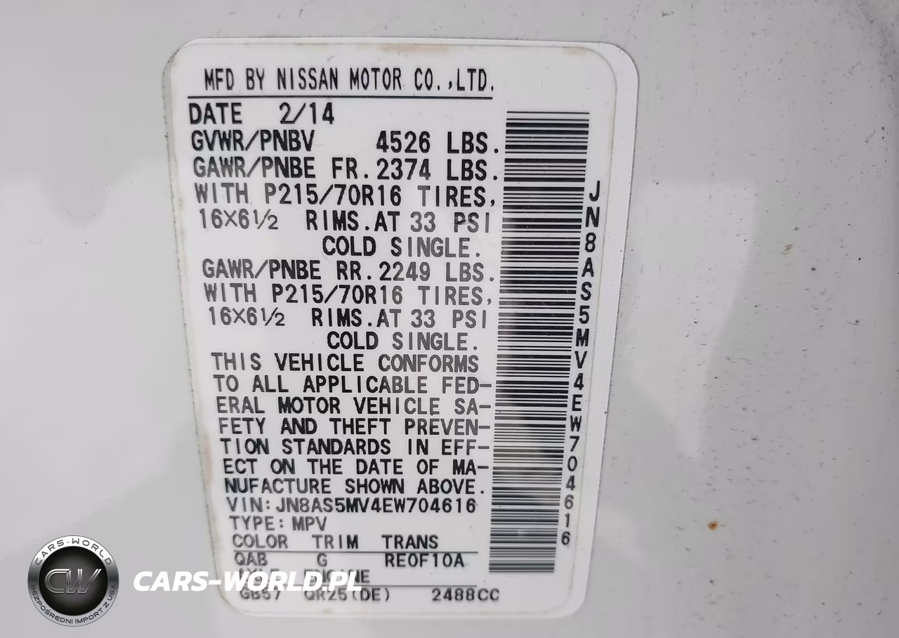 2014 Nissan Rogue Select S VIN:JN8AS5MV4EW704616 - 9