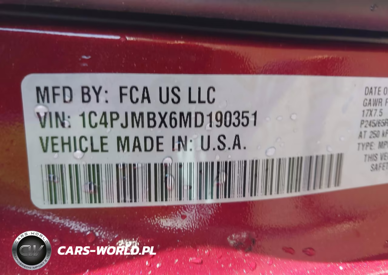 2021 Jeep Cherokee Trailhawk 4X4 VIN:1C4PJMBX6MD190351 - 9