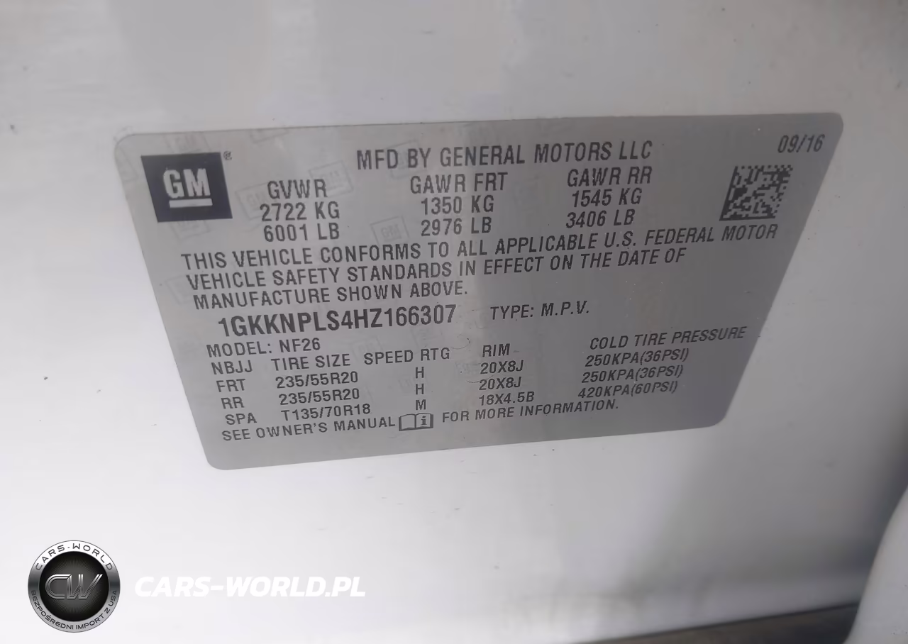 2017 GMC Acadia Denali VIN:1GKKNPLS4HZ166307 - 9