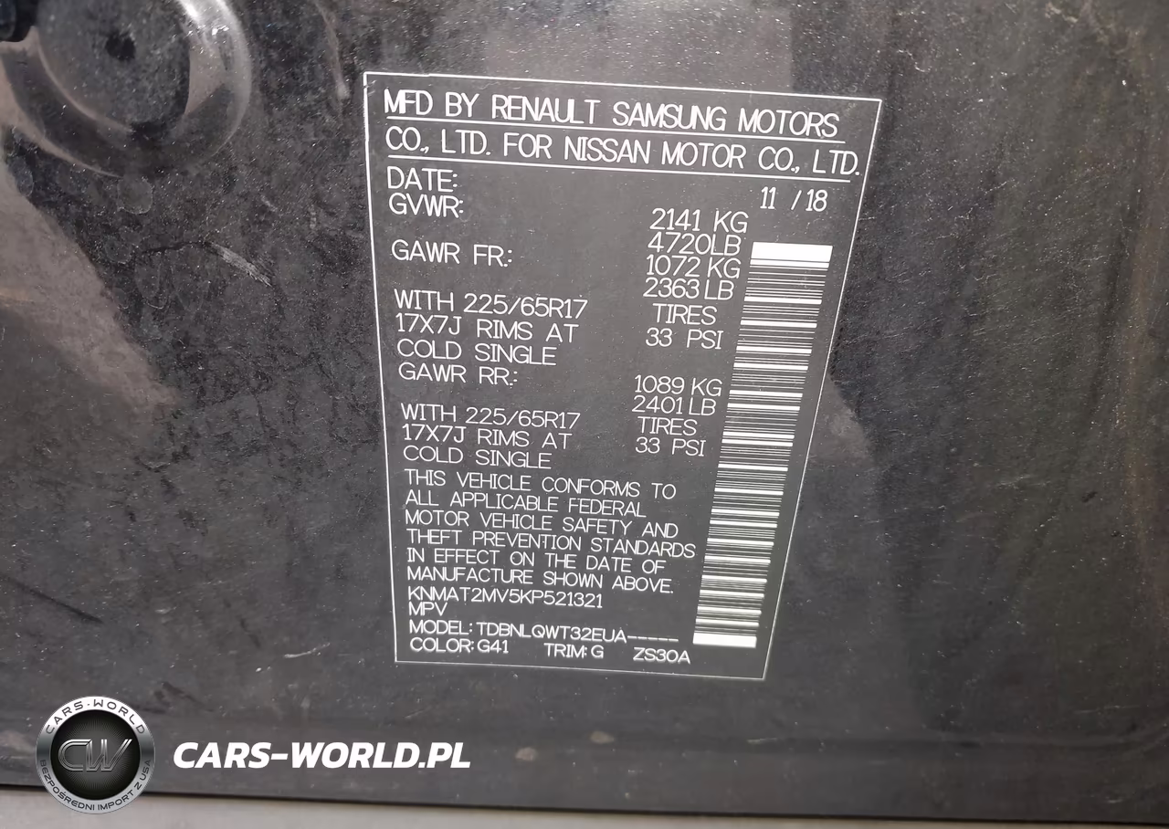 2019 Nissan Rogue Sv VIN:KNMAT2MV5KP521321 - 9