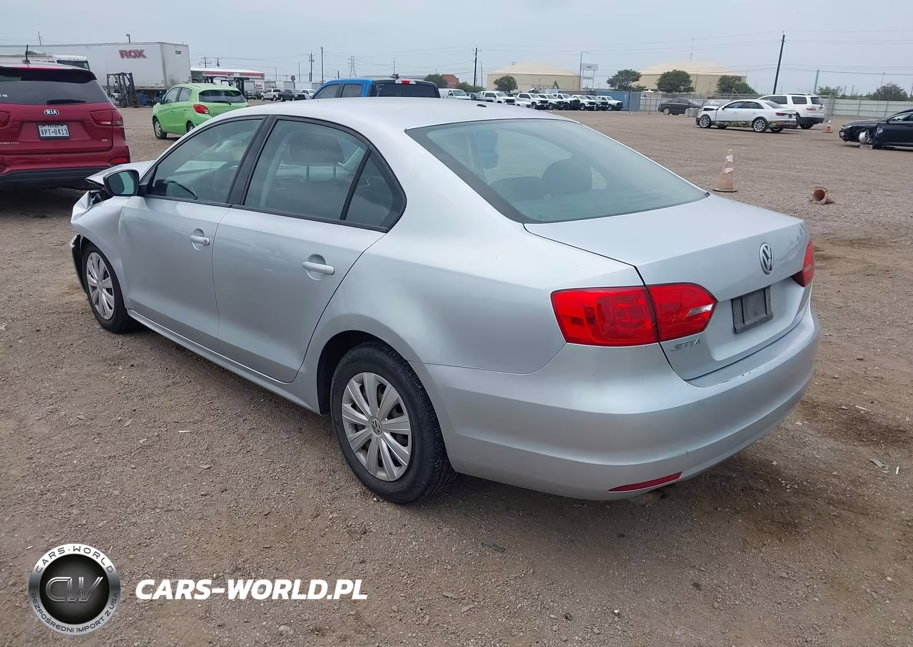 2013 Volkswagen Jetta 2.0L S VIN:3VW2K7AJ9DM352240 - 3