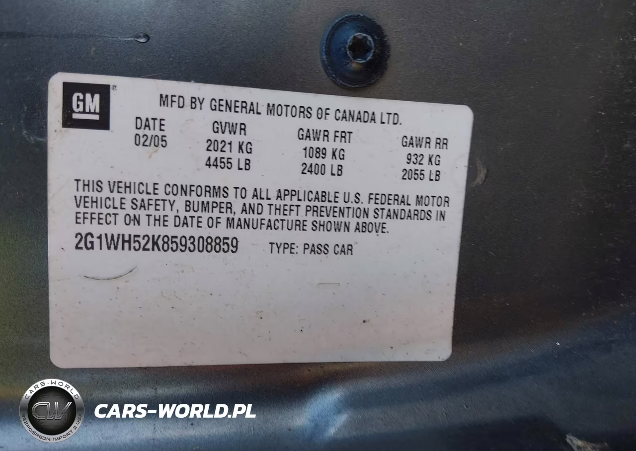 2005 Chevrolet Impala Ls VIN:2G1WH52K859308859 - 9