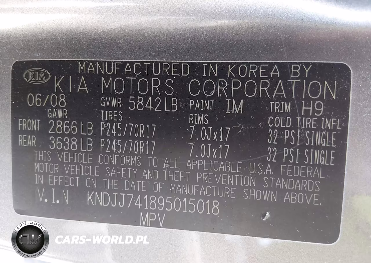 2009 Kia Borrego Lx VIN:KNDJJ741895015018 - 9