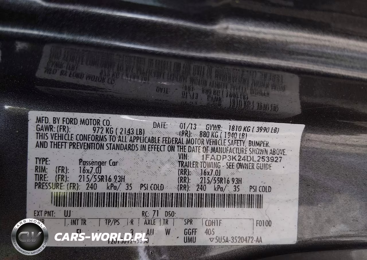 2013 Ford Focus Se VIN:1FADP3K24DL253927 - 9