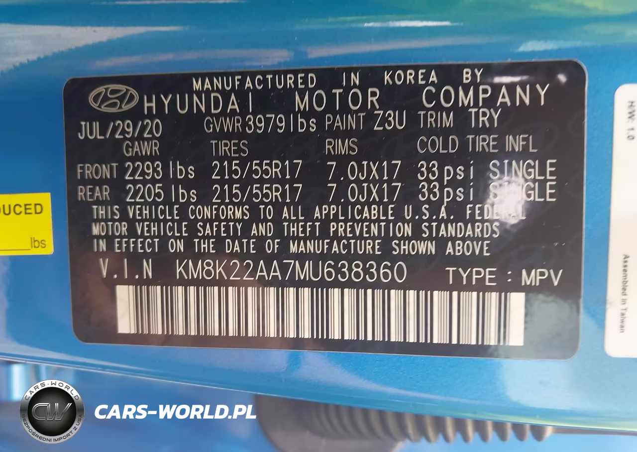 2021 Hyundai Kona Sel VIN:KM8K22AA7MU638360 - 9