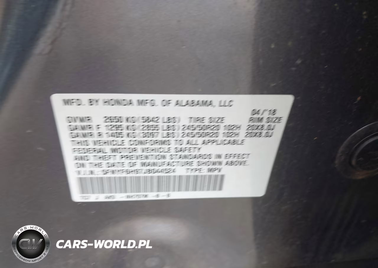 2018 Honda Pilot Touring VIN:5FNYF6H97JB044524 - 9
