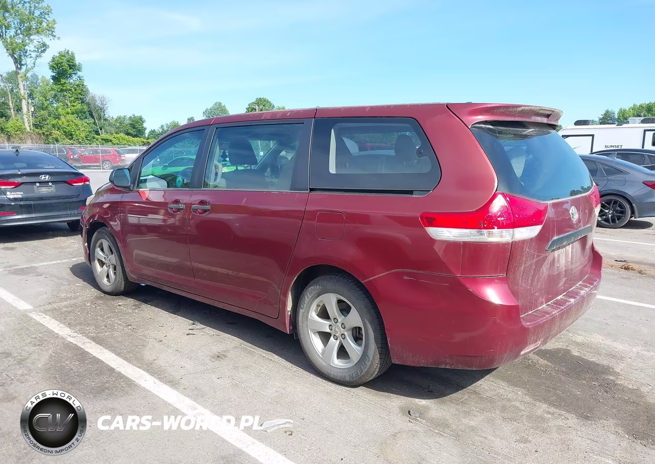 2012 Toyota Sienna Base V6 7 Passenger VIN:5TDZK3DC7CS247587 - 3
