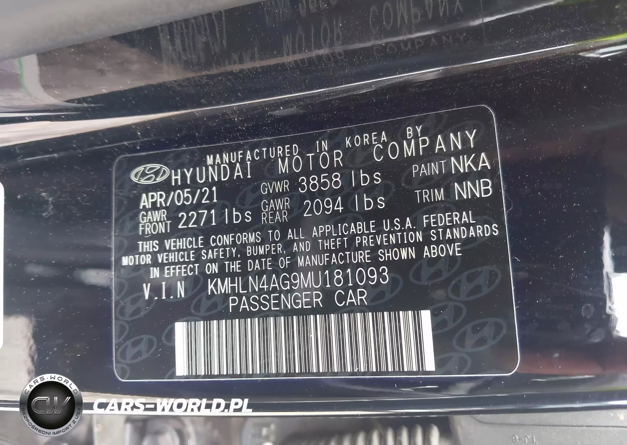 2021 Hyundai Elantra Sel VIN:KMHLN4AG9MU181093 - 9