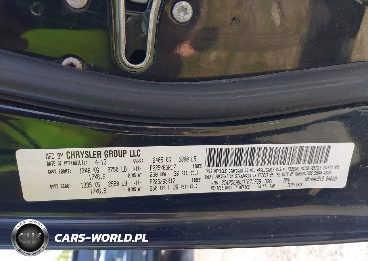 2013 Dodge Journey American Value Pkg VIN:3C4PDCAB9DT671759 - 9