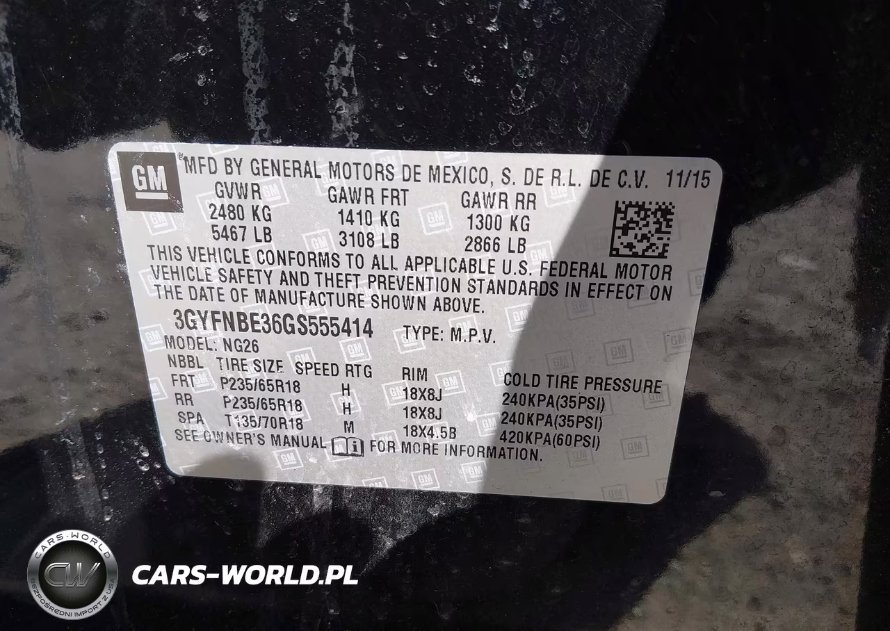 2016 Cadillac Srx Luxury Collection VIN:3GYFNBE36GS555414 - 9