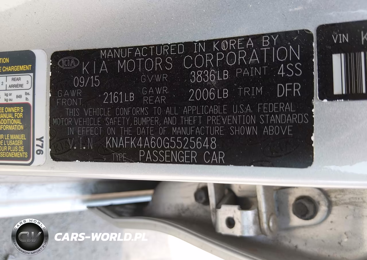 2016 Kia Forte Lx VIN:KNAFK4A60G5525648 - 9