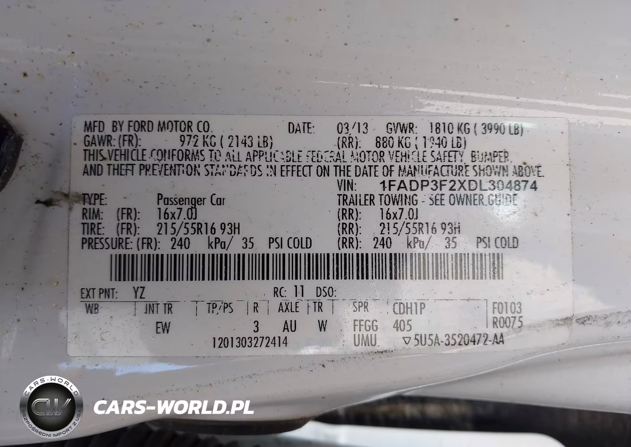 2013 Ford Focus Se VIN:1FADP3F2XDL304874 - 9