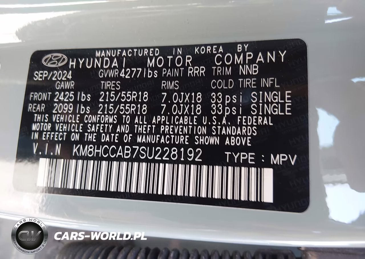 2025 Hyundai Kona Sel Convenience VIN:KM8HCCAB7SU228192 - 9