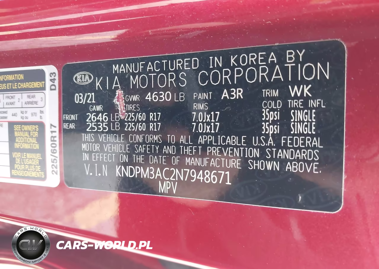 2022 Kia Sportage Lx VIN:KNDPM3AC2N7948671 - 9