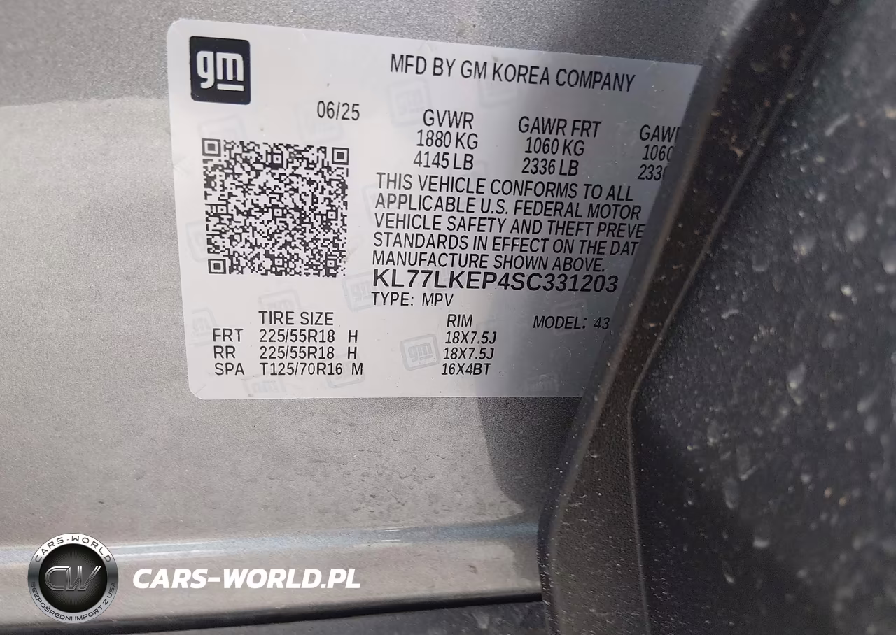 2025 Chevrolet Trax Fwd Activ VIN:KL77LKEP4SC331203 - 9