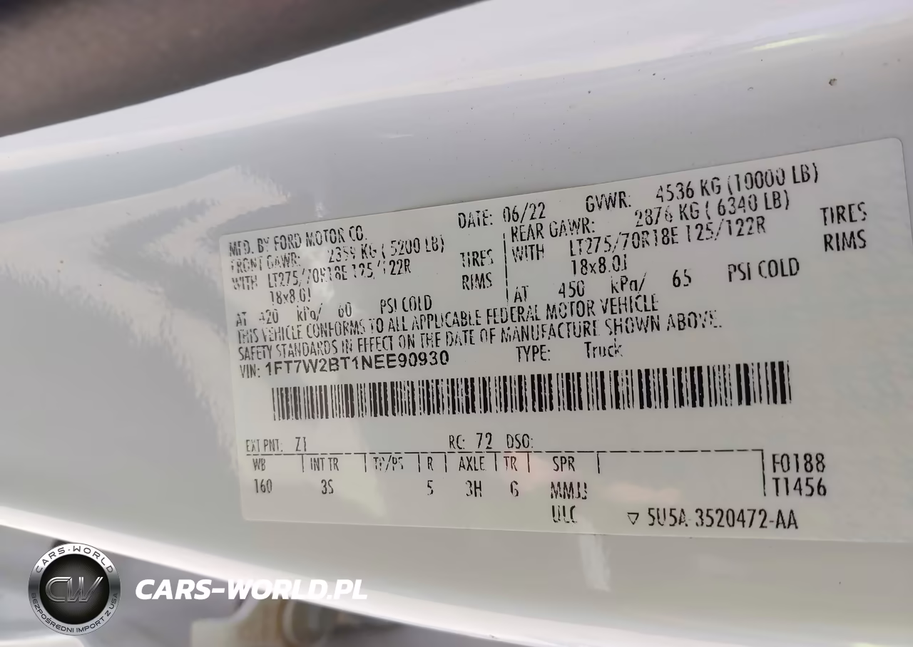 2022 Ford F-250 Xlt VIN:1FT7W2BT1NEE90930 - 9
