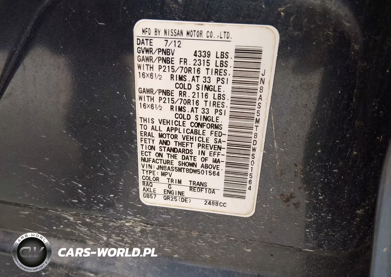 2013 Nissan Rogue S VIN:JN8AS5MT8DW501564 - 9
