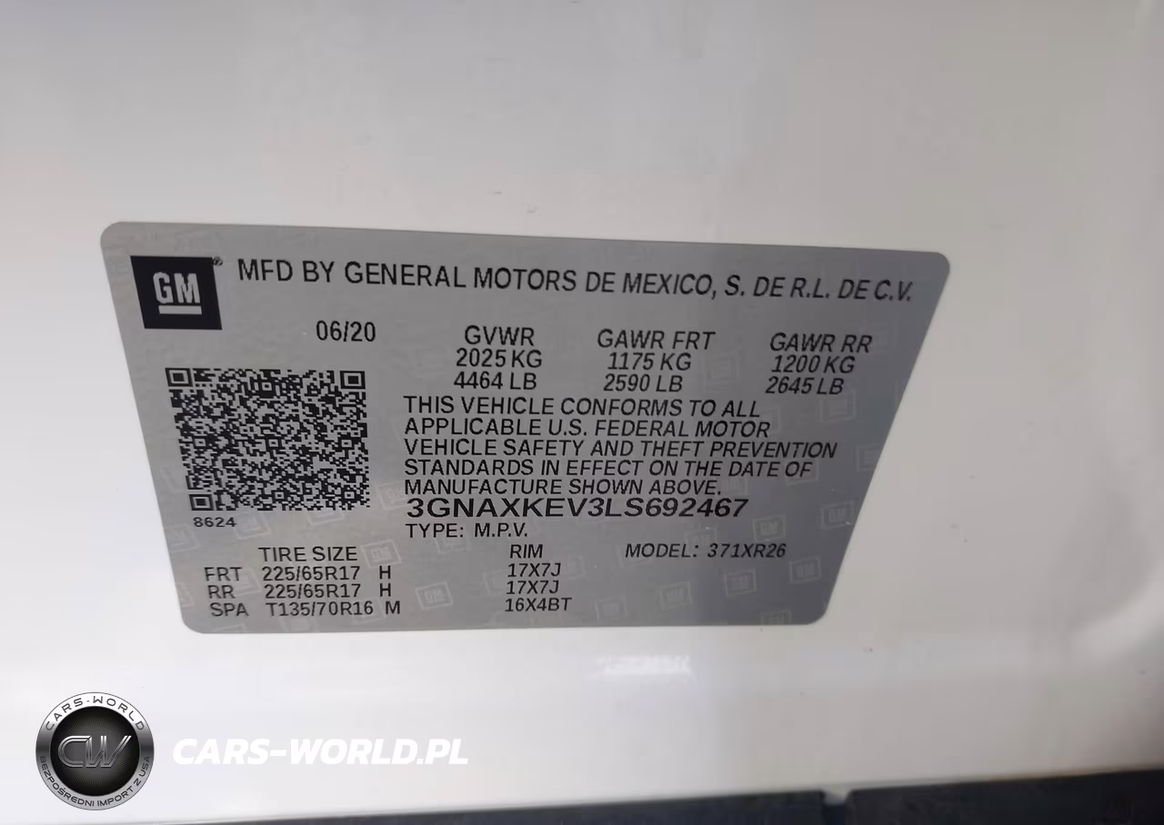2020 Chevrolet Equinox Fwd Lt 1.5L Turbo VIN:3GNAXKEV3LS692467 - 9