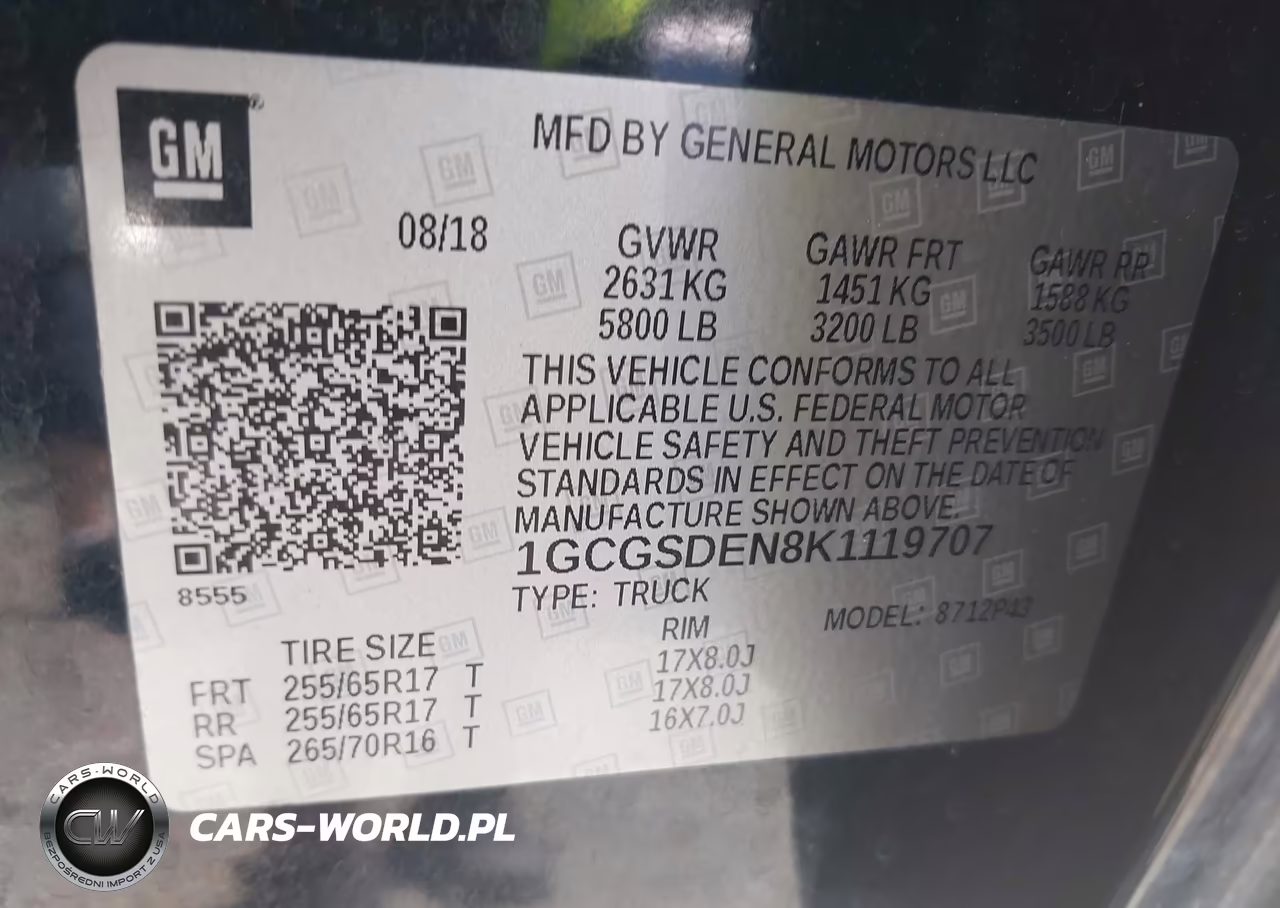 2019 Chevrolet Colorado Z71 VIN:1GCGSDEN8K1119707 - 9