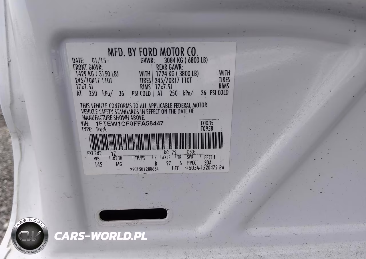 2015 Ford F-150 Xlt VIN:1FTEW1CF0FFA58447 - 9