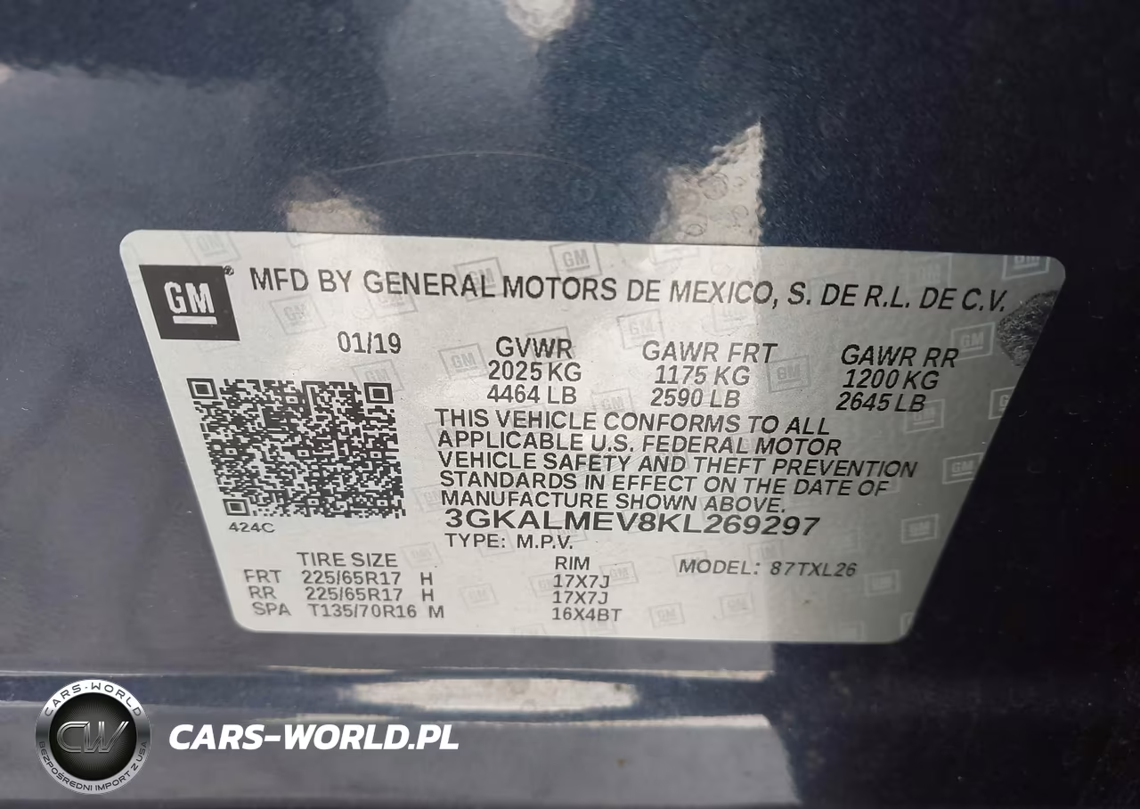 2019 GMC Terrain Sle VIN:3GKALMEV8KL269297 - 9