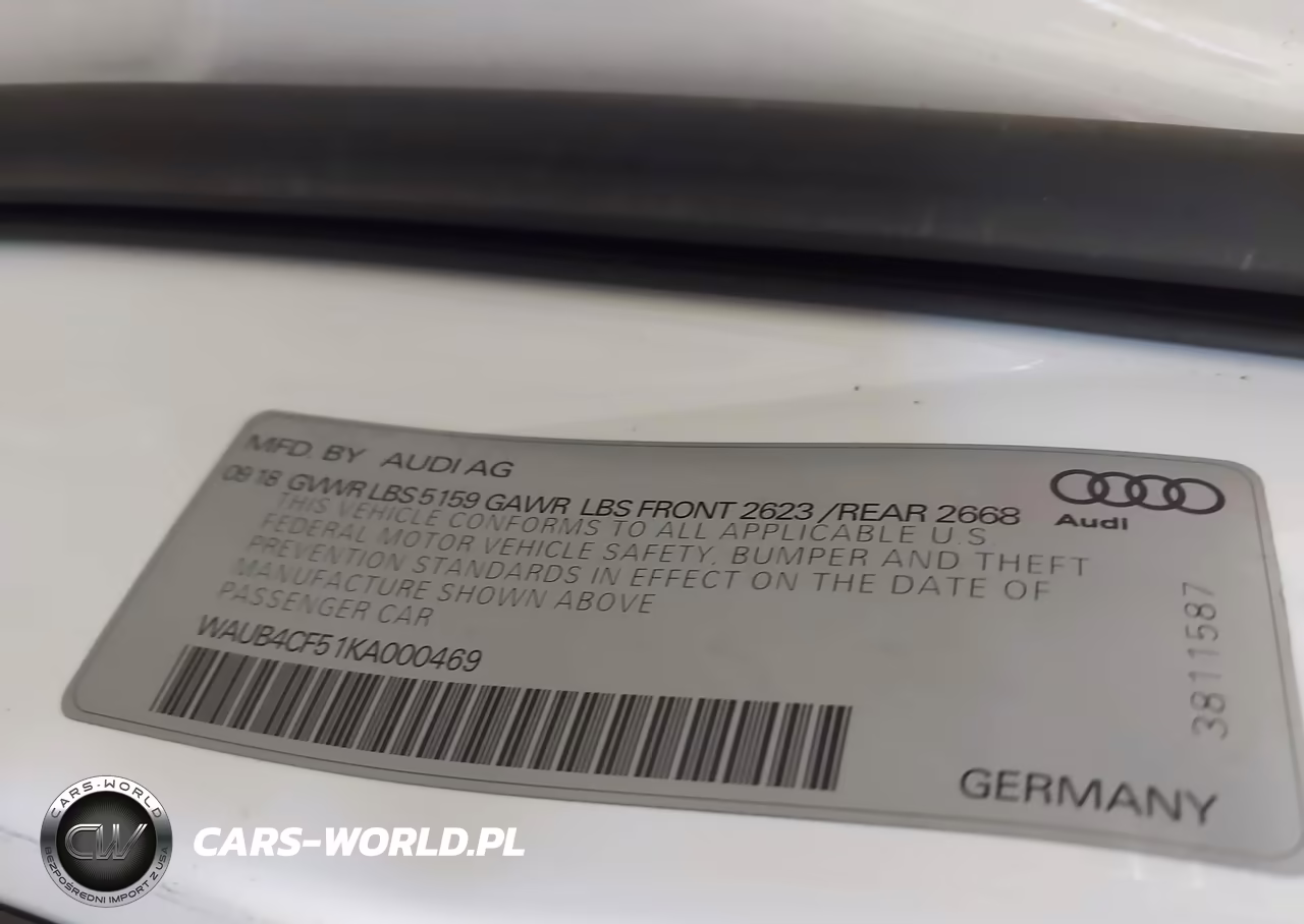 2019 Audi S5 3.0T Premium VIN:WAUB4CF51KA000469 - 9
