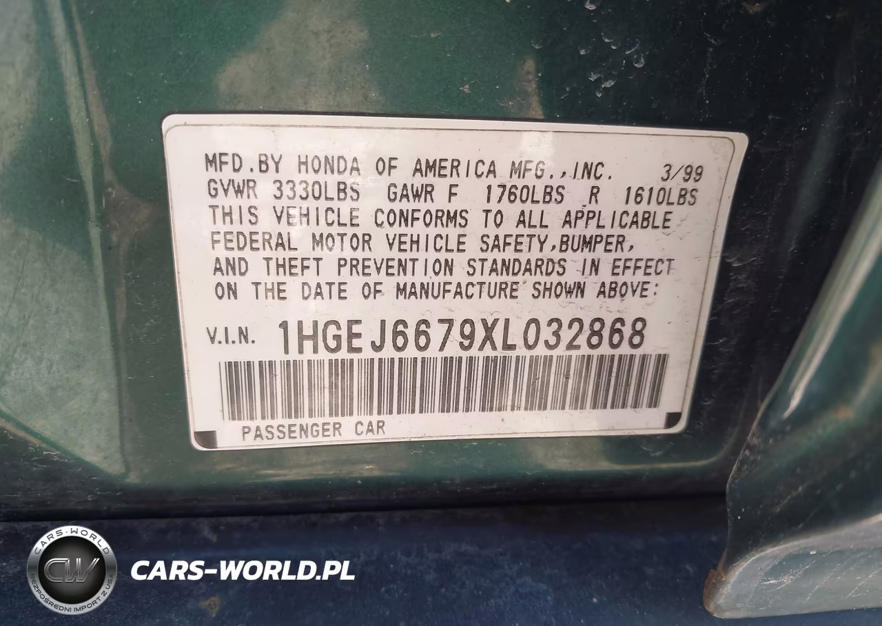 1999 Honda Civic Lx VIN:1HGEJ6679XL032868 - 9