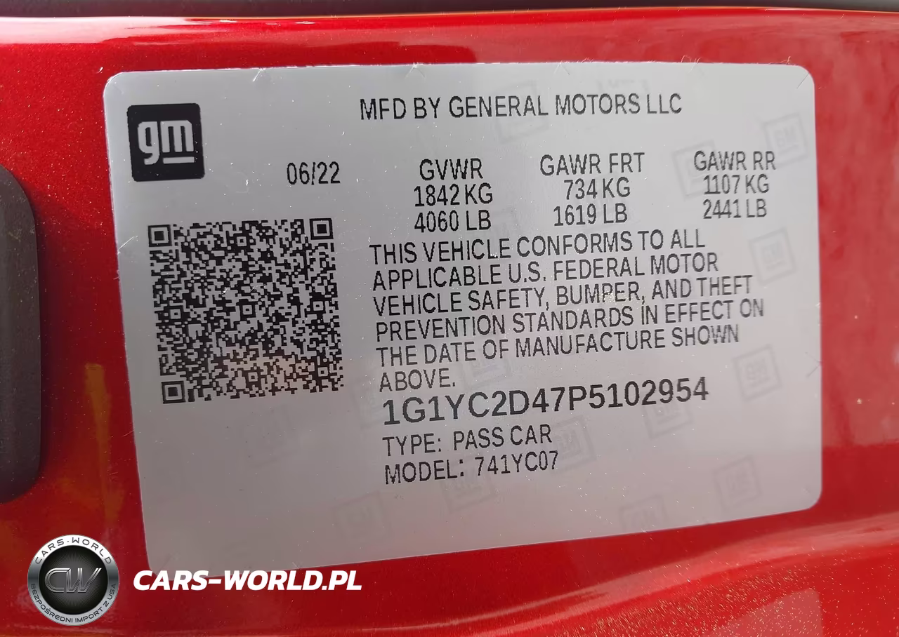 2023 Chevrolet Corvette Stingray Rwd 3Lt VIN:1G1YC2D47P5102954 - 9