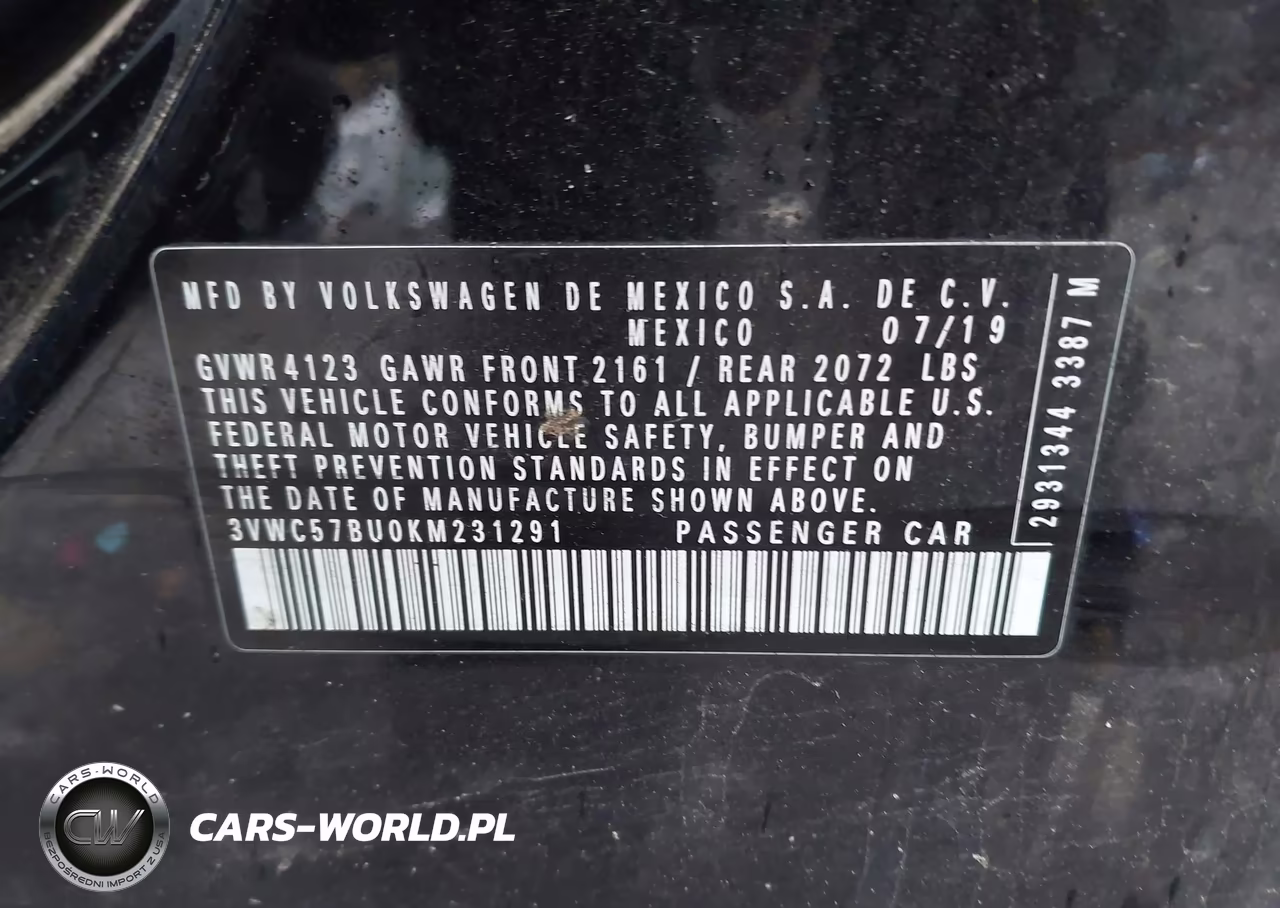 2019 Volkswagen Jetta 1.4T R-Line-1.4T S-1.4T Se VIN:3VWC57BU0KM231291 - 9