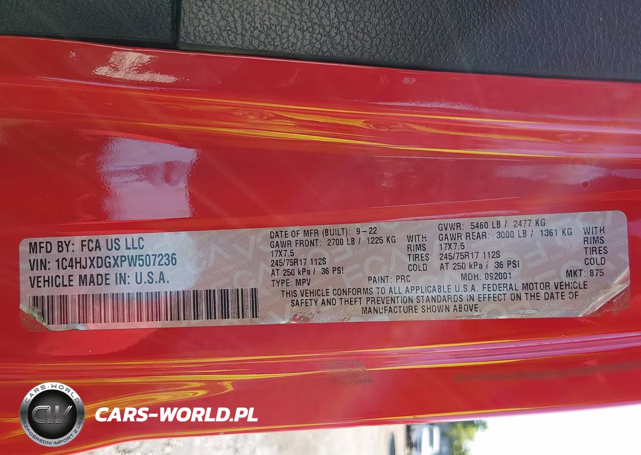 2023 Jeep Wrangler 4-Door Sport S 4X4 VIN:1C4HJXDGXPW507236 - 9