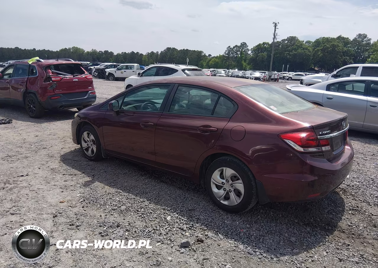 2013 Honda Civic Lx VIN:19XFB2F57DE042956 - 3