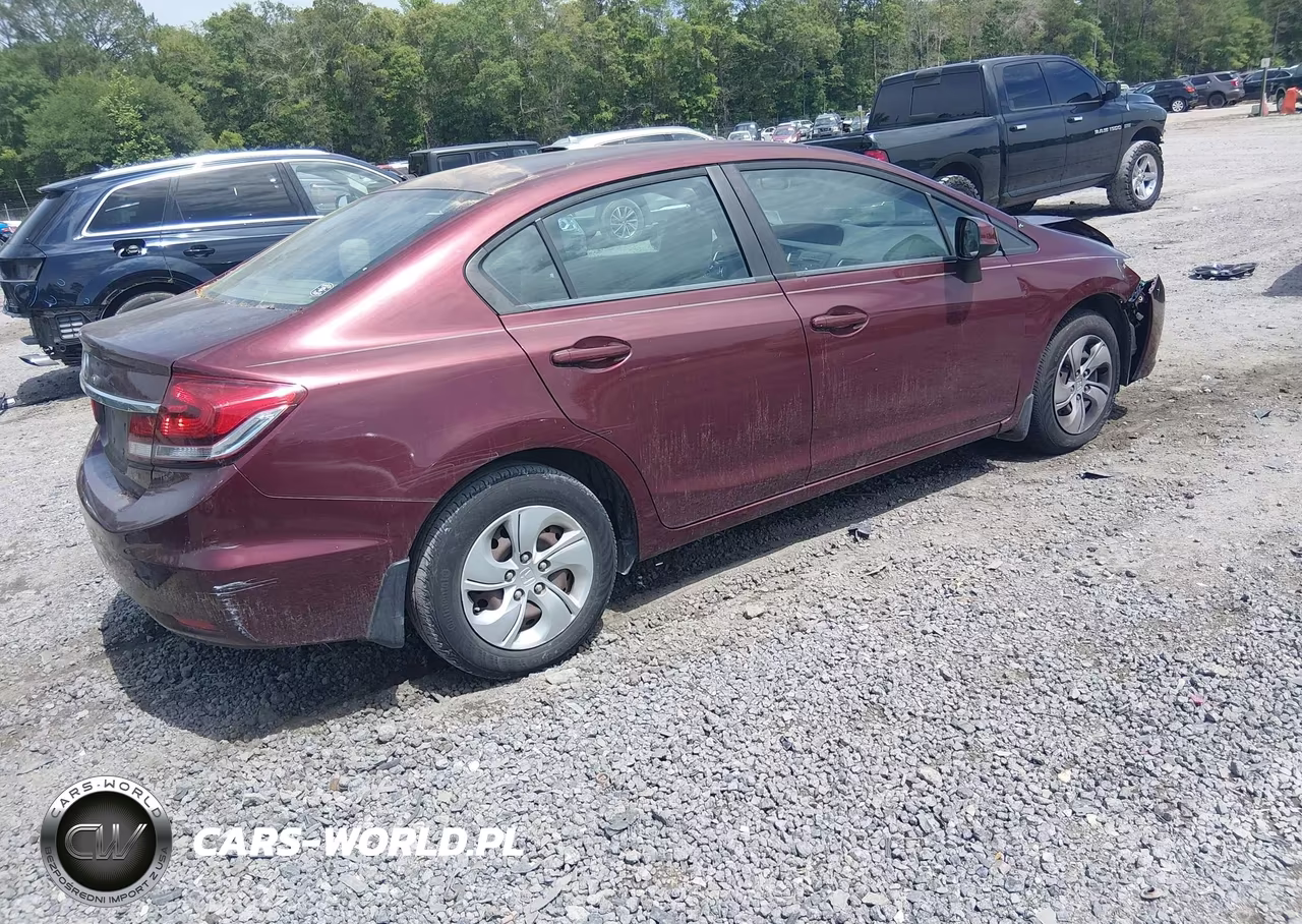 2013 Honda Civic Lx VIN:19XFB2F57DE042956 - 4