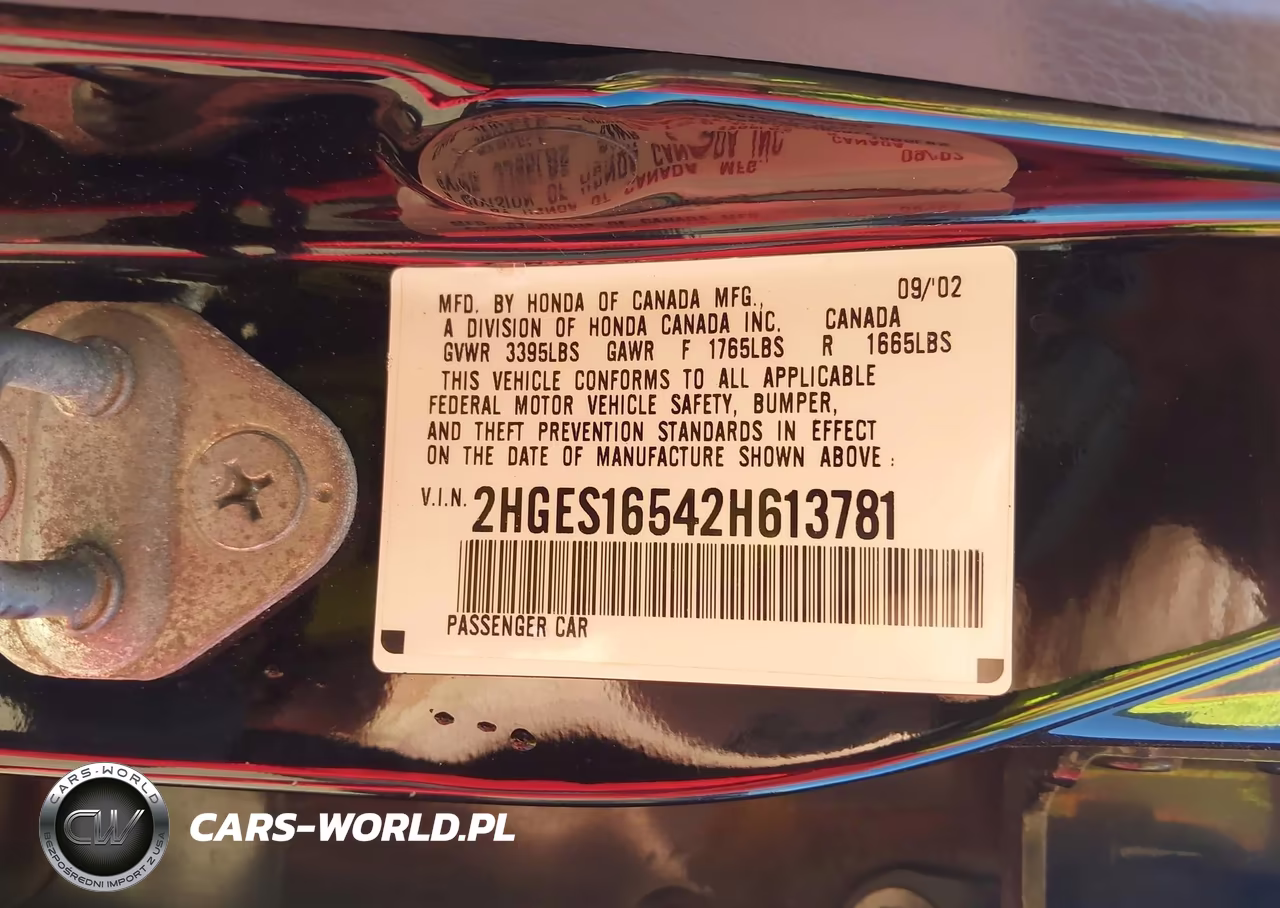 2002 Honda Civic Lx VIN:2HGES16542H613781 - 9