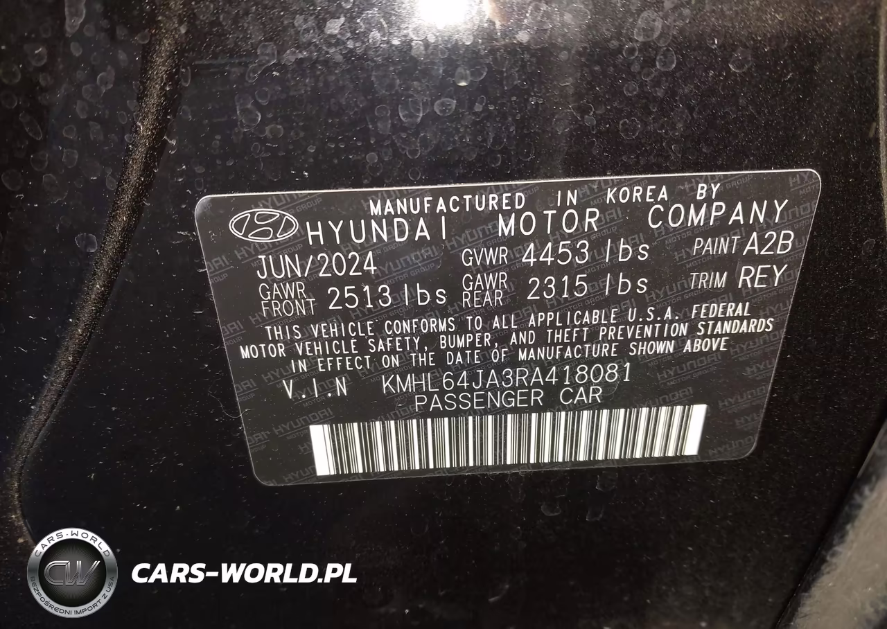 2024 Hyundai Sonata Sel VIN:KMHL64JA3RA418081 - 9
