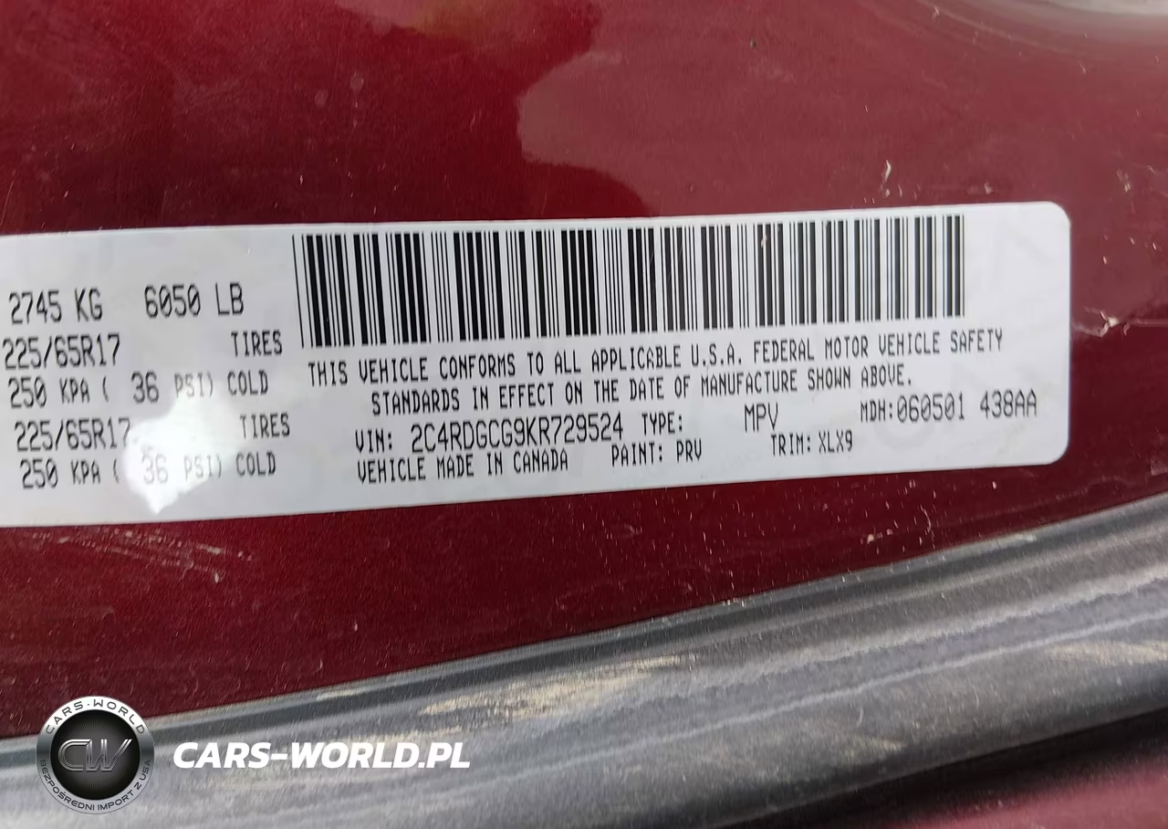 2019 Dodge Grand Caravan Sxt VIN:2C4RDGCG9KR729524 - 9
