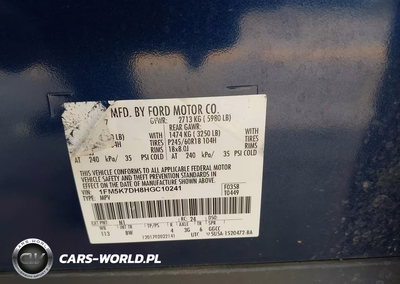 2017 Ford Explorer Xlt VIN:1FM5K7DH8HGC10241 - 9