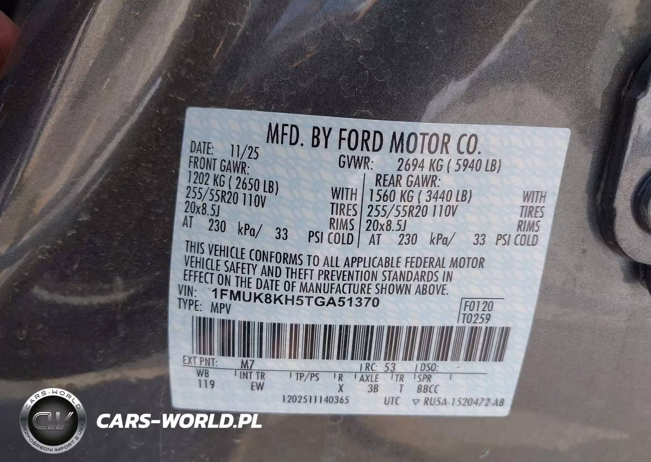 2026 Ford Explorer St-Line VIN:1FMUK8KH5TGA51370 - 9