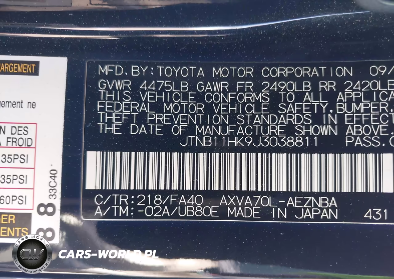 2018 Toyota Camry Le VIN:JTNB11HK9J3038811 - 9