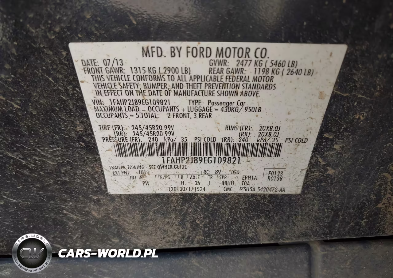 2014 Ford Taurus Limited VIN:1FAHP2J89EG109821 - 9
