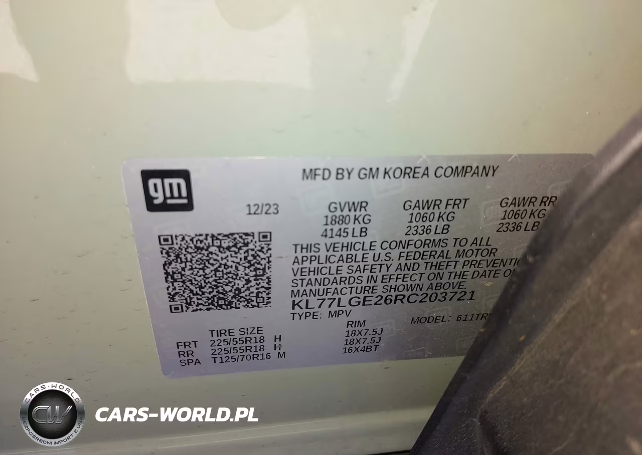 2024 Chevrolet Trax Fwd 1Rs VIN:KL77LGE26RC203721 - 9