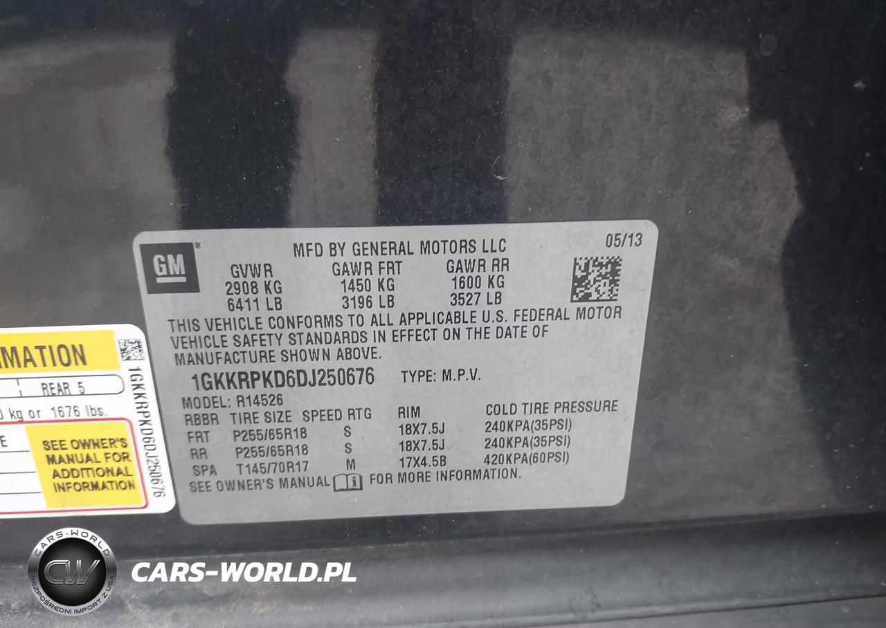 2013 GMC Acadia Sle-2 VIN:1GKKRPKD6DJ250676 - 9