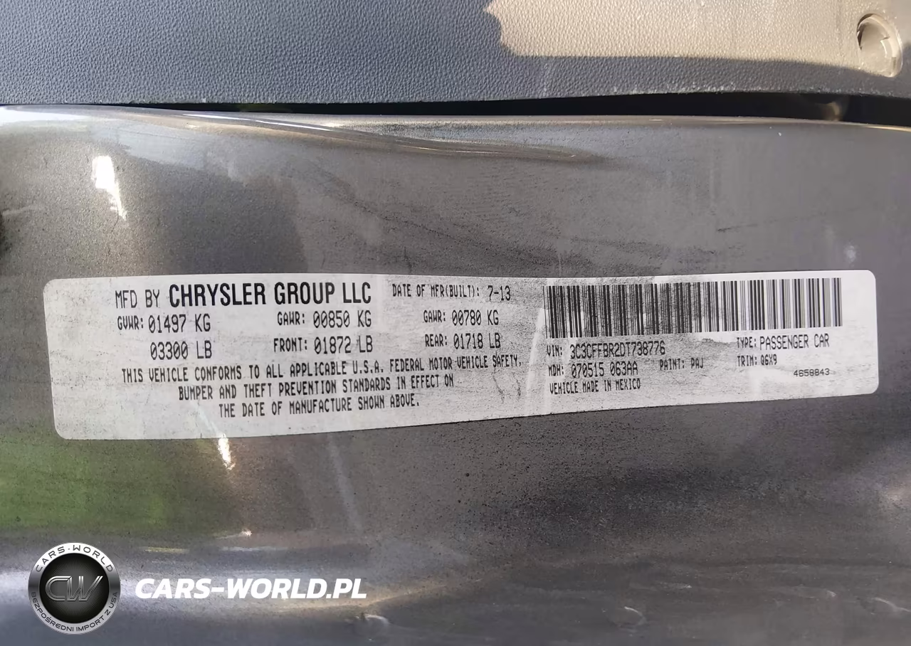 2013 Fiat 500 Sport VIN:3C3CFFBR2DT738776 - 9