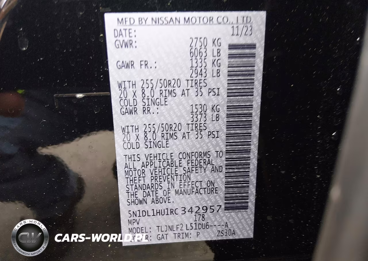 2024 Infiniti Qx60 Autograph Awd VIN:5N1DL1HU1RC342957 - 9