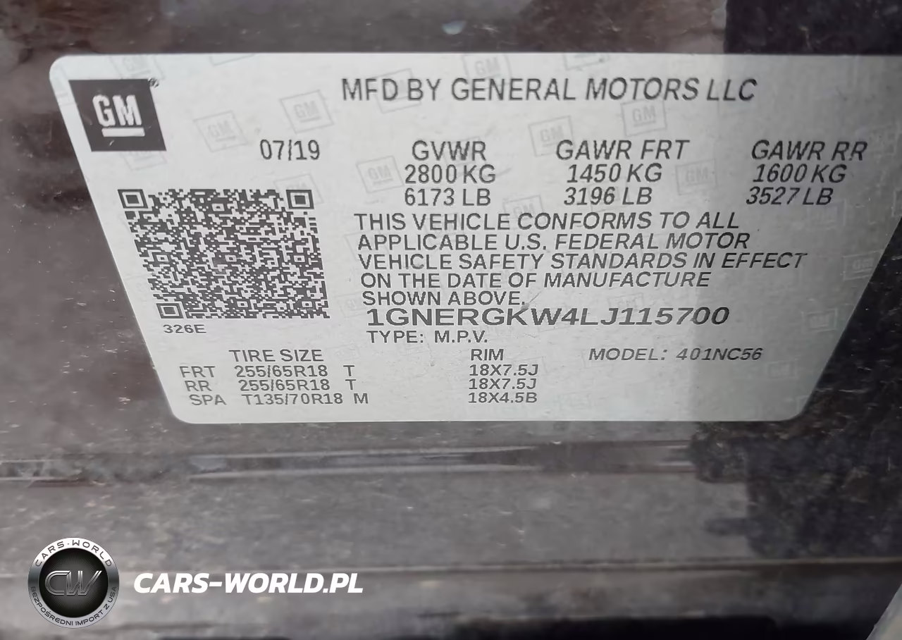 2020 Chevrolet Traverse Fwd Lt Cloth VIN:1GNERGKW4LJ115700 - 9