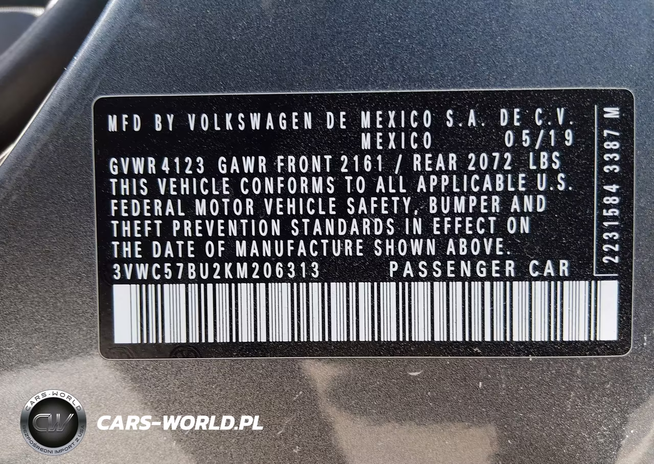 2019 Volkswagen Jetta 1.4T R-Line-1.4T S-1.4T Se VIN:3VWC57BU2KM206313 - 9