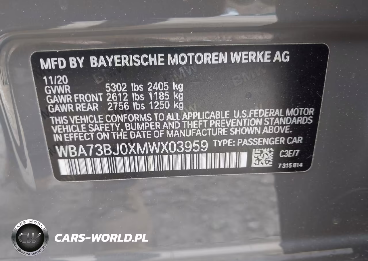 2021 BMW 540I xDrive VIN:WBA73BJ0XMWX03959 - 9