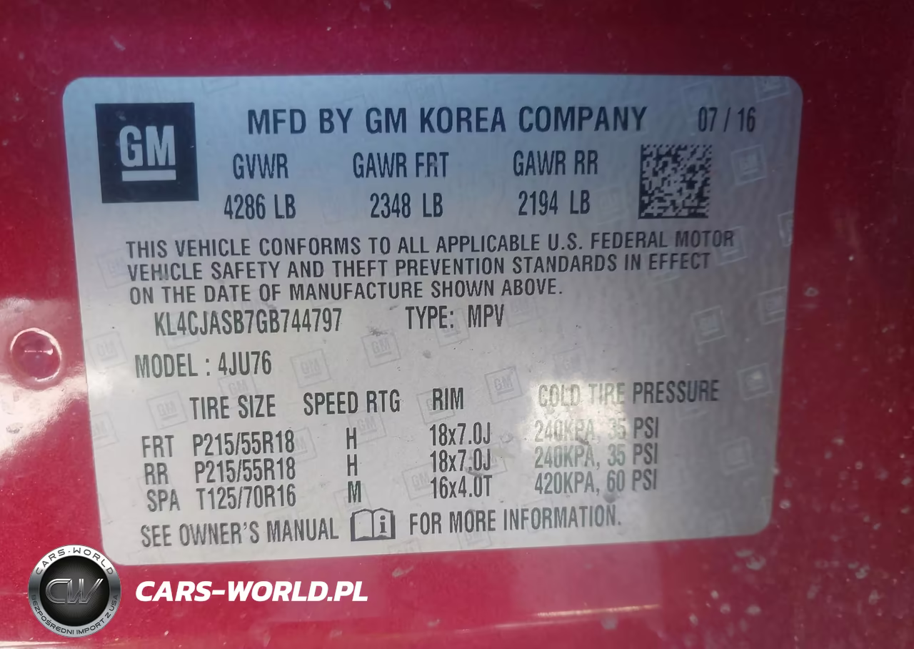 2016 Buick Encore VIN:KL4CJASB7GB744797 - 9